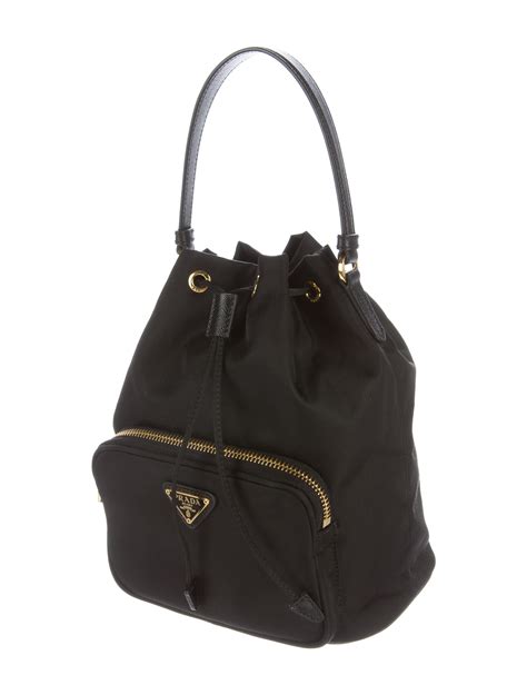 tessuto bucket bag prada|prada tessuto nylon pouch.